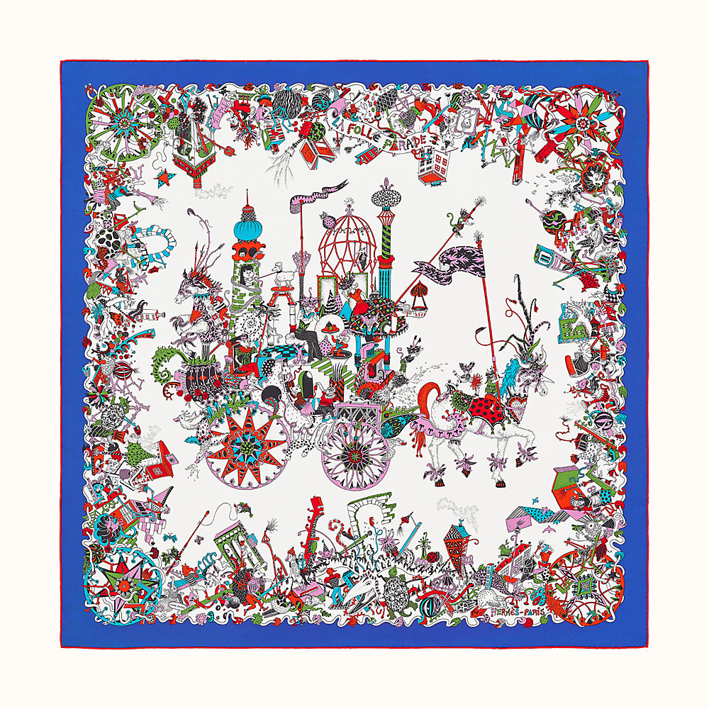 La Folle Parade scarf 90 | Hermès Australia